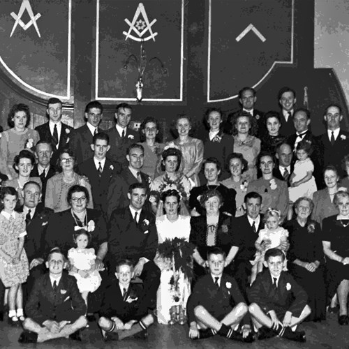 Murdo Morrison's Parent's Wedding, Masonic Hall, Partick, 1947