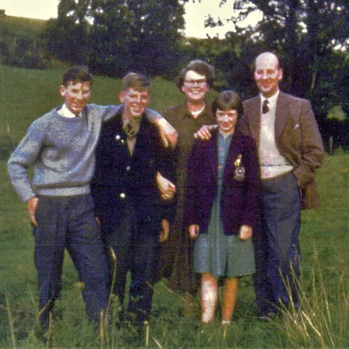 Peter Mcnaughton Younger Boy With His Family At The Lechkin, Comrie, 1958
